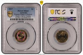 2017 $2 Possum Magic Colorized Hush's Tail is Visible MS65