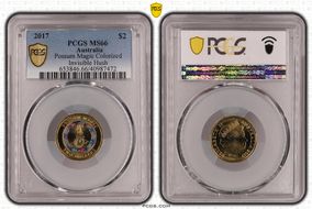 2017 $2 Possum Magic Colorized Invisible Hush MS66