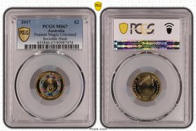 2017 $2 Possum Magic Colorized Invisible Hush MS67