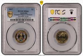 2017 $2 Possum Magic Colorized Invisible Hush MS66