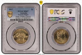 2017 $1 Possum Magic Hush Visible Forever MS67