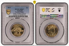 2017 $1 Possum Magic Hush Visible Forever MS67