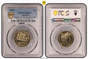2019 $1 Mutiny on The Bounty 1789 MS67