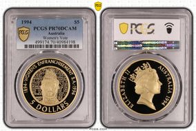 1994 $5 Women's Vote PR70DCAM