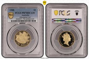 1988 $1 Aboriginal Art PR70DCAM