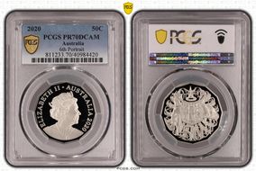 2020 50C 6th Portrait PR70DCAM