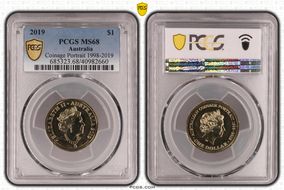 2019 $1 Coinage Portrait 1998-2019 MS68