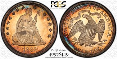 1885 25C PR64+ CAM