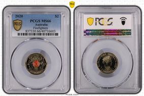 2020 $2 Firefighters Colorized MS66