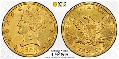 1856 $10 MS61