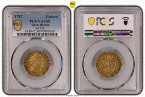 1787 Guinea S-3729 AU58