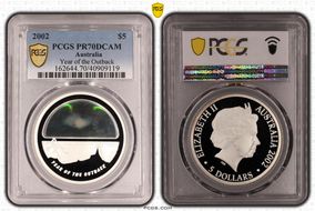 2002 $5 Year of the Outback PR70DCAM