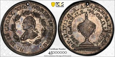 (1800) AR Medal Washington Funeral, Urn MS61