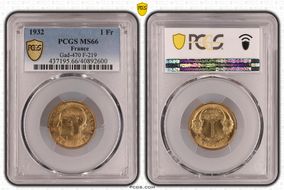 1932 1 Fr Gad-470 F-219 MS66