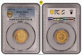 1877-A 20 Fr Gad-1063 F-533 MS64