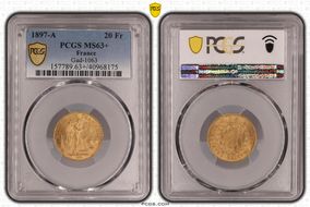 1897-A 20 Fr Gad-1063 F-533 MS63+