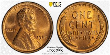 1923 1C MS66+ RD