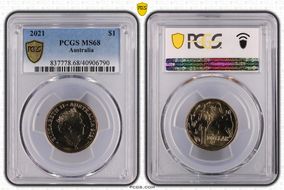 2021 $1 MS68