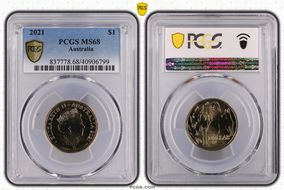 2021 $1 MS68