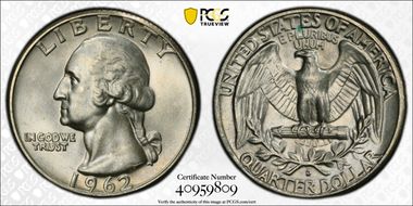 1962-D/D 25C RPM, FS-501 MS65
