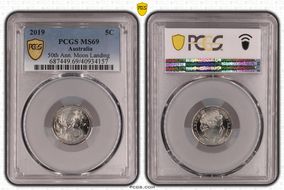 2019 5C 50th Ann. Moon Landing MS69