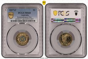 2017-C $2 Remembrance Day Colorized MS68