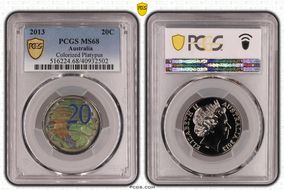 2013 20C Colorized Platypus MS68