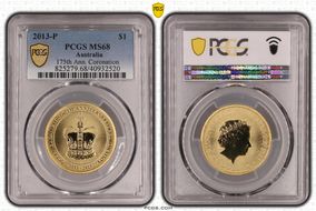 2013-P $1 175th Ann. Coronation MS68