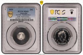 2020 20C AC/DC- Ballbreaker 25th Anniversary Colorized MS69