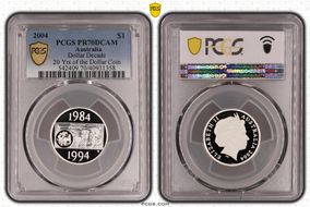 2004 $1 Dollar Decade Ag 20 Yrs of the Dollar Coin PR70DCAM