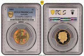 2004 $1 Holographic Kangaroos PR69DCAM