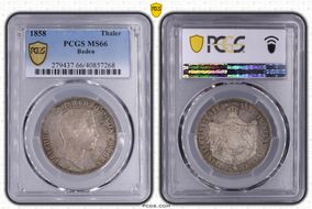 1858 Thaler MS66