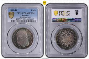 1911-D 3 Mk Birthday J-49 Ag PR66CAM