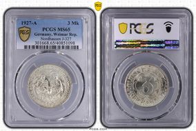 1927-A 3 Mk Nordhausen J-327 MS65
