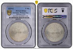 1929-E 5 Mk Meissen J-339 MS64