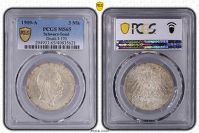 1909-A 3 Mk Death J-170 MS65