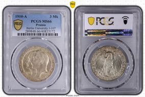 1910-A 3 Mk Berlin University J-107 MS66