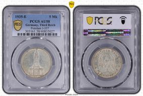 1935-E 5 Mk Potsdam J-357 AU58