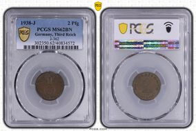 1938-J 2 Pfg J-362 MS62BN