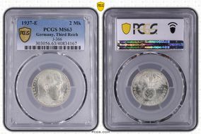 1937-E 2 Mk J-366 MS63