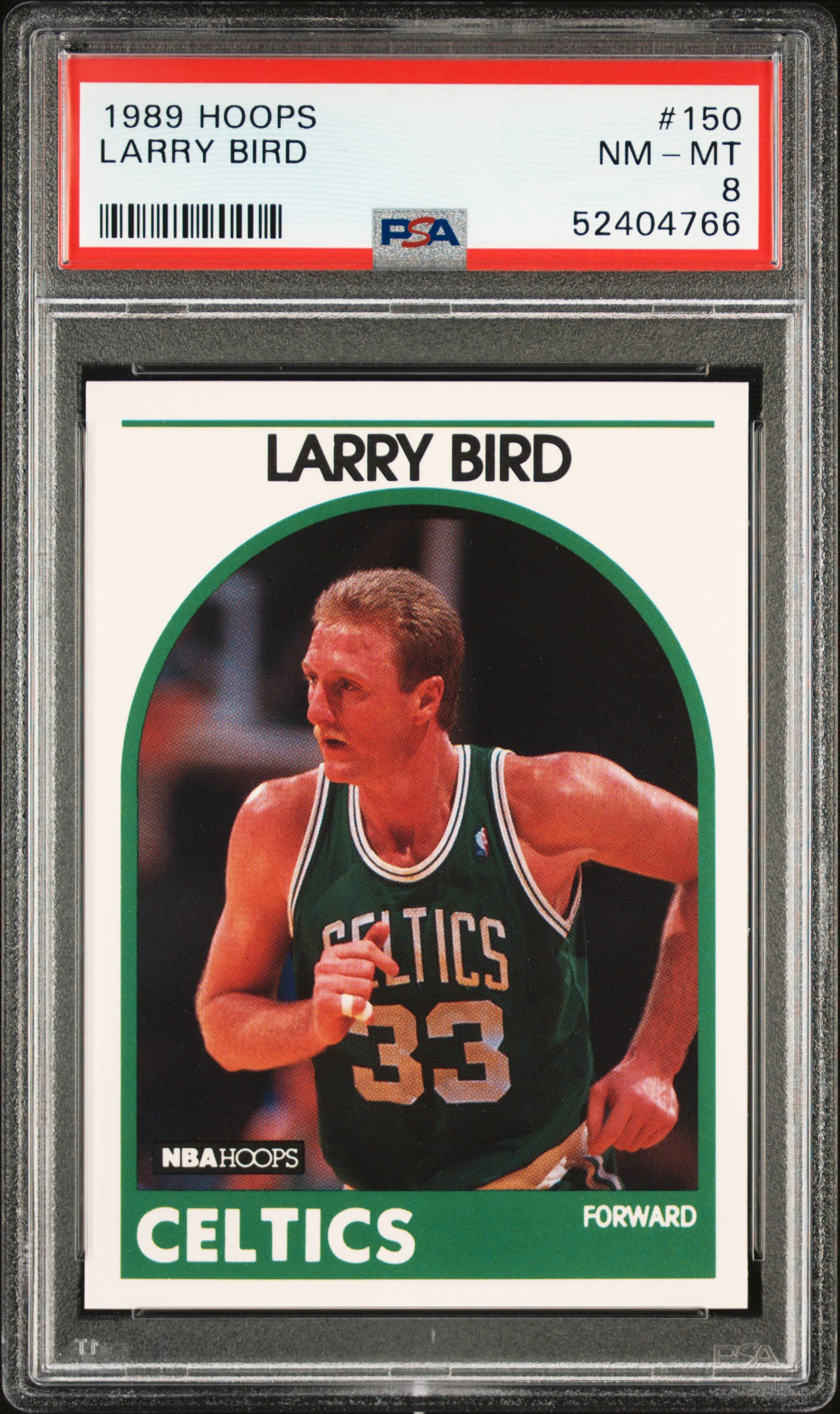 1989 Hoops 150 Larry Bird PSA 8