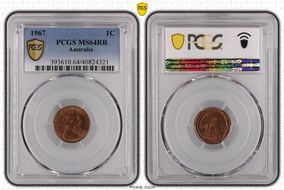 1967 1C MS64RB