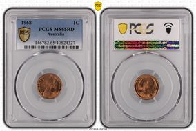 1968 1C MS65RD