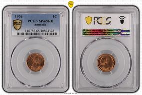 1968 1C MS65RD