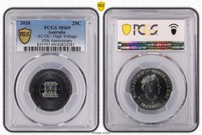 2020 20C AC/DC- High Voltage 45th Anniversary MS69