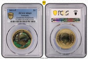 2011-P $1 Gondwana Rainforests MS69