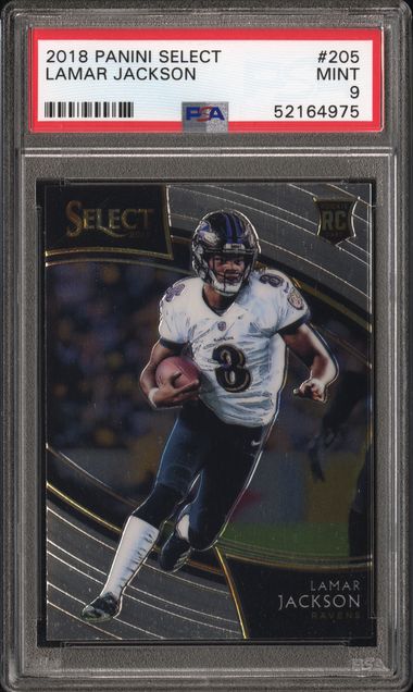 2018 Panini Select #205 Lamar Jackson front