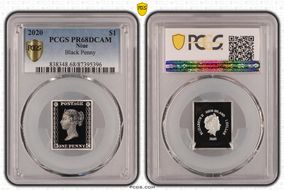 2020 $1 Black Penny PR68DCAM