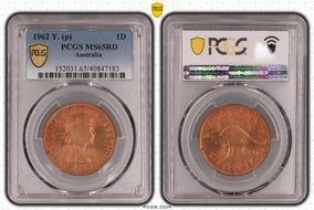 1962 Y. (p) 1D MS65RD