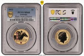 2013 $1 Black Caviar Colorized MS68